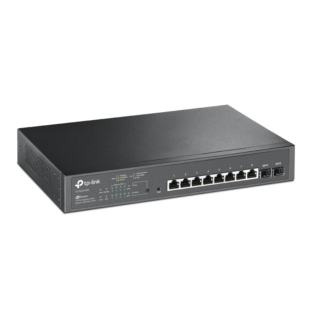 TP-LINK SWITCH TL-SG2210MP |  8 POE+ GBIT SMART