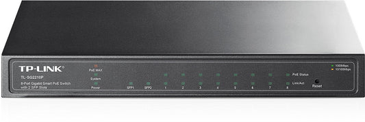 TP-LINK Switch TL-SG2210P |  8-Port Gigabit Smart PoE Switch with 2 SFP Slots