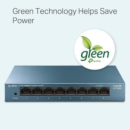 TP-LINK LS108G 8-PORT GIGABIT DESKTOP SWITCH ST