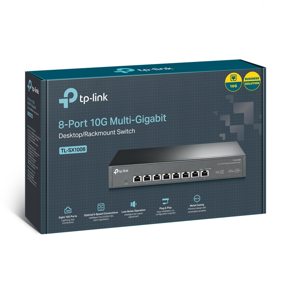 TP-LINK Switch TL-SX1008 |  8x10GE Rackmount Metal 13''