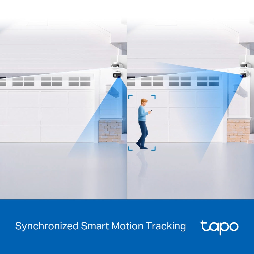 TP-LINK WiFi Camera Tapo C246D 2k  Indoor/Outdoor Dual Lens Pan/Tilt