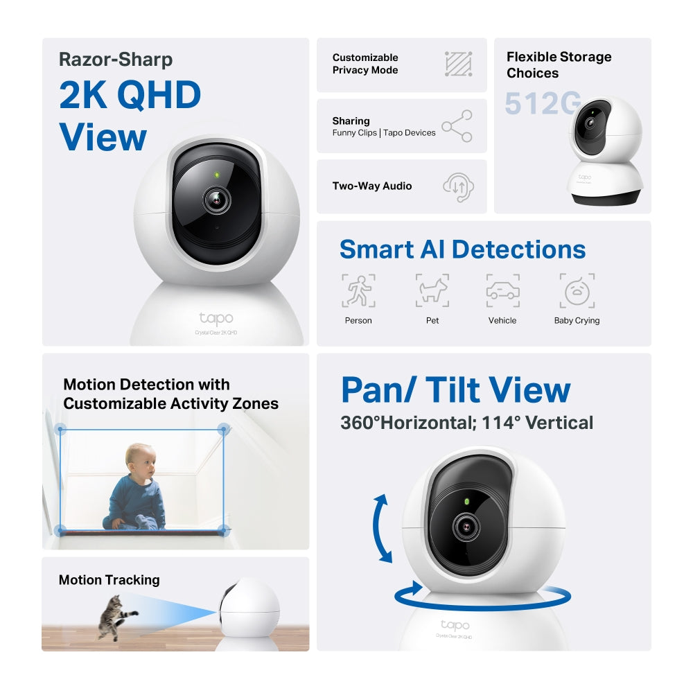 TP-LINK WiFi Camera Tapo C220 Pan Tilt WiFi Camera