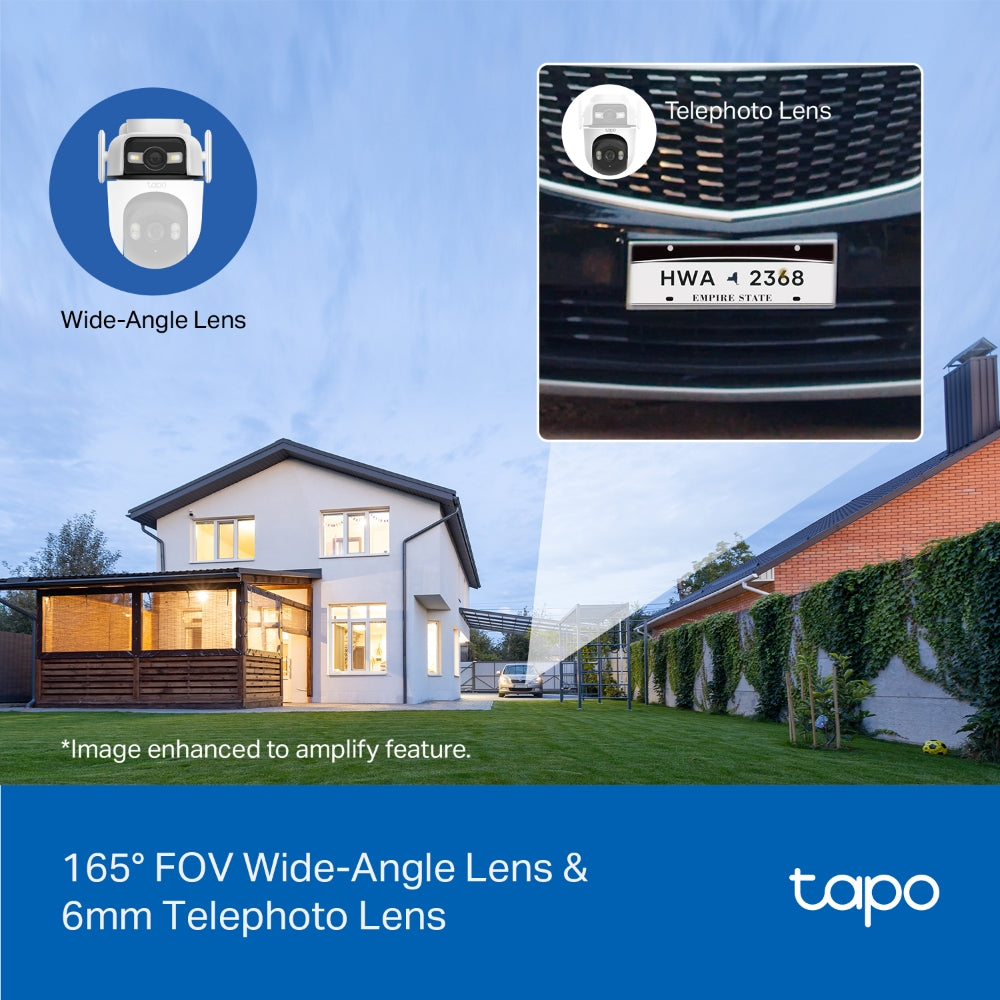 TP-LINK Camera Tapo C545D Outdoor Dual Lens Pan/Tilt