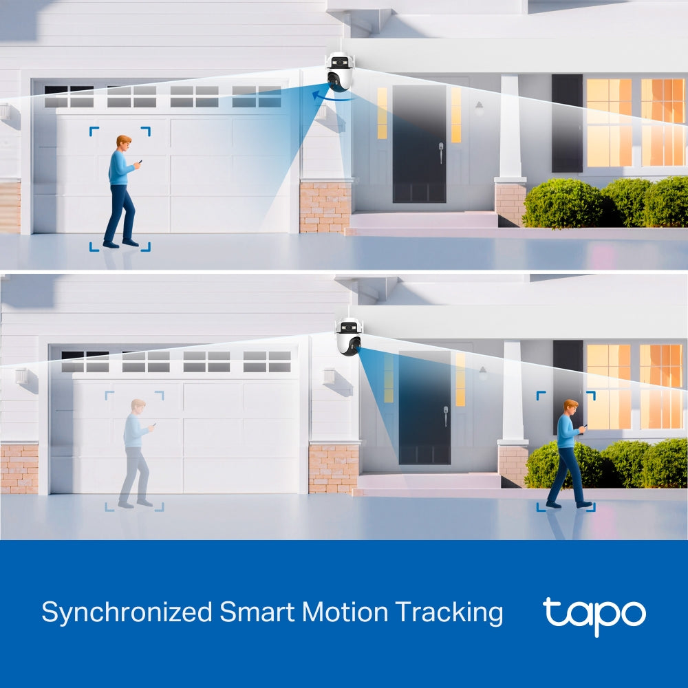 TP-LINK Camera Tapo C545D Outdoor Dual Lens Pan/Tilt