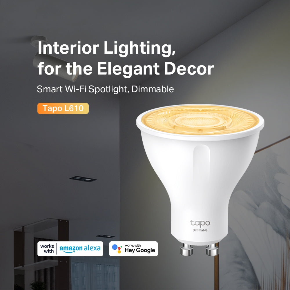 TP-LINK Wi-Fi Smart LED Spotlight Tapo L610 Dimmable