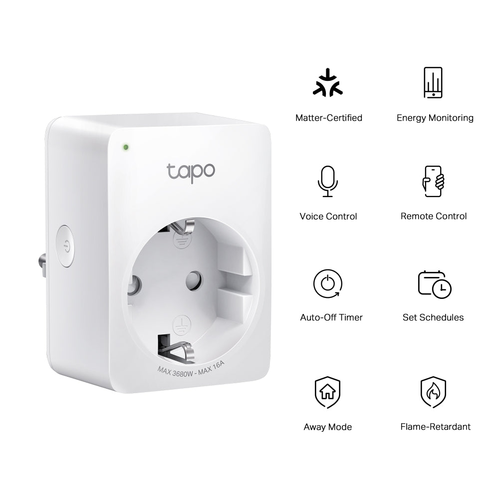 TP-LINK Smart Plug Mini Tapo P110M , Energy Monitoring