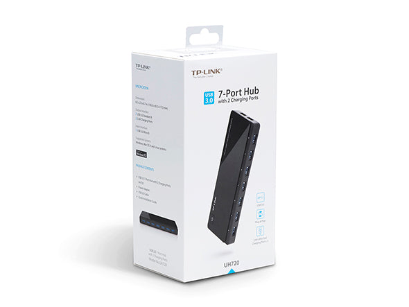 TP-LINK UH720 USB 3.0 7-PORT HUB |  2 CHARGING PORTS