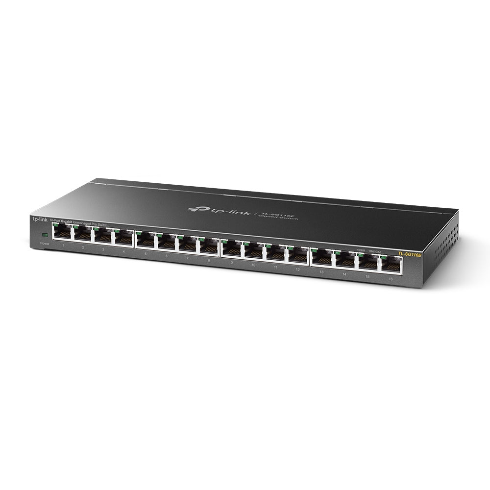 TP-LINK SWITCH TL-SG116E 16xGBIT |  UNMANAGED |  STEEL