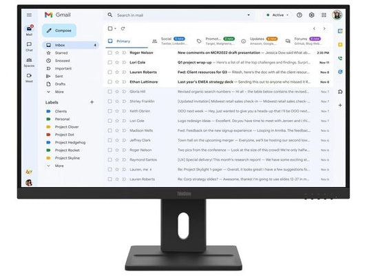 LENOVO Monitor ThinkVision E27-40 27'' FHD IPS, HDMi, Display Port,VGA, Speakers, 3YearsW
