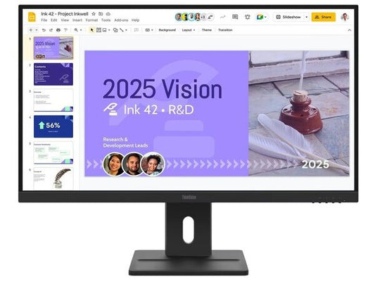 LENOVO Monitor ThinkVision E27Q-40 27'' QHD IPS |  HDMi |  Display Port | Speakers |  3Years