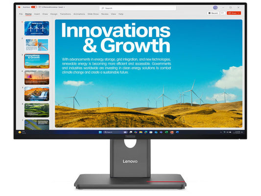 LENOVO Monitor ThinkVision P24QD-40 23.8'' QHD IPS, HDMi, Display Port, Height adjustable, 3YearsW