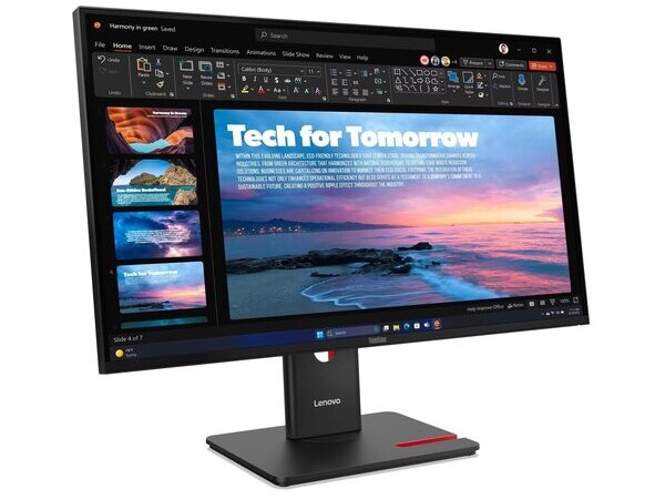 LENOVO Monitor ThinkVision T27QD-40 27'' QHD IPS, HDMi, Display Port, Ethernet, Height adjustable, 3YearsW