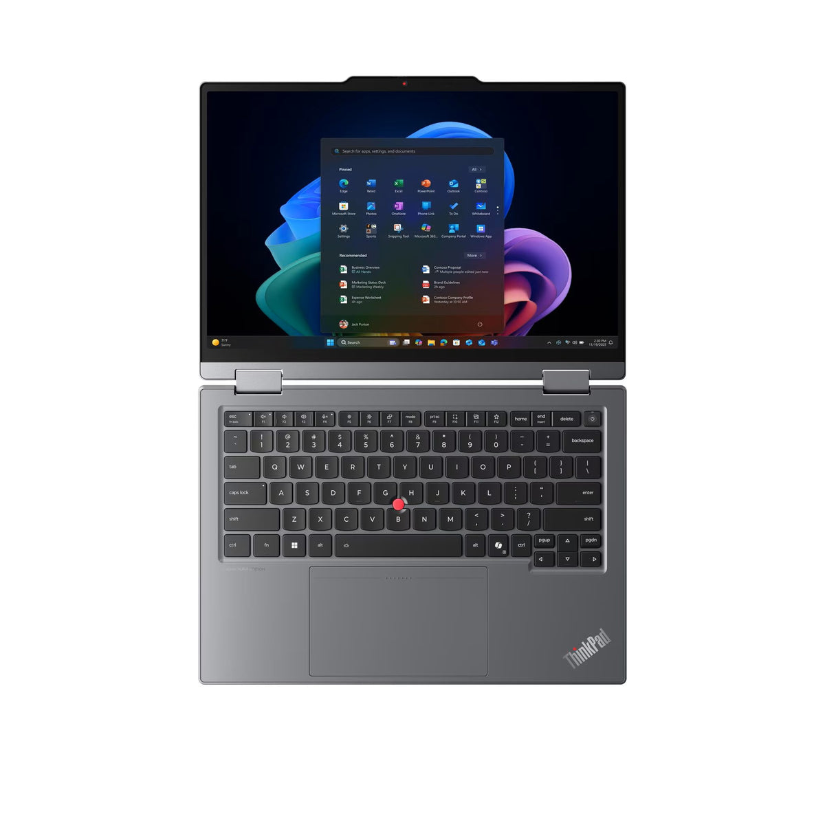 LENOVO Laptop ThinkPad X1 2-in-1 G11 Aura Edition 14'' 2.8K OLED/Ultra7-355/32B/512GB SSD/Integrated Intel Graphics/Win 11 Pro/Touch/3Y PREM/Grey