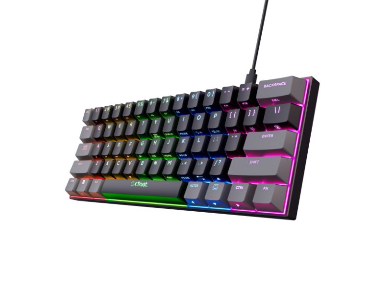 Trust keyboard gaming GXT867 ACIRA 60% MINI US 25882