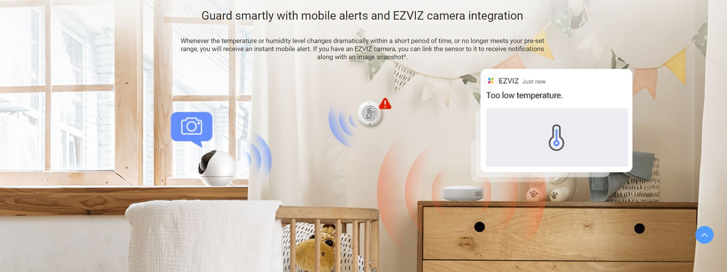 EZVIZ Temperature and Humidity Sensor T51C