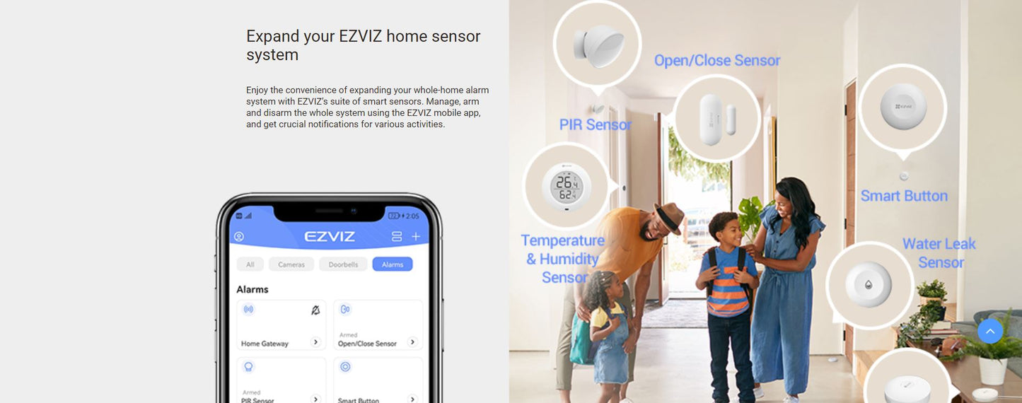 EZVIZ Temperature and Humidity Sensor T51C