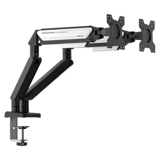 ANDA SEAT Monitor ARM / Stand A6D-2S  Black White Dual |  Weight Capacity (per Screen): 2-9kg