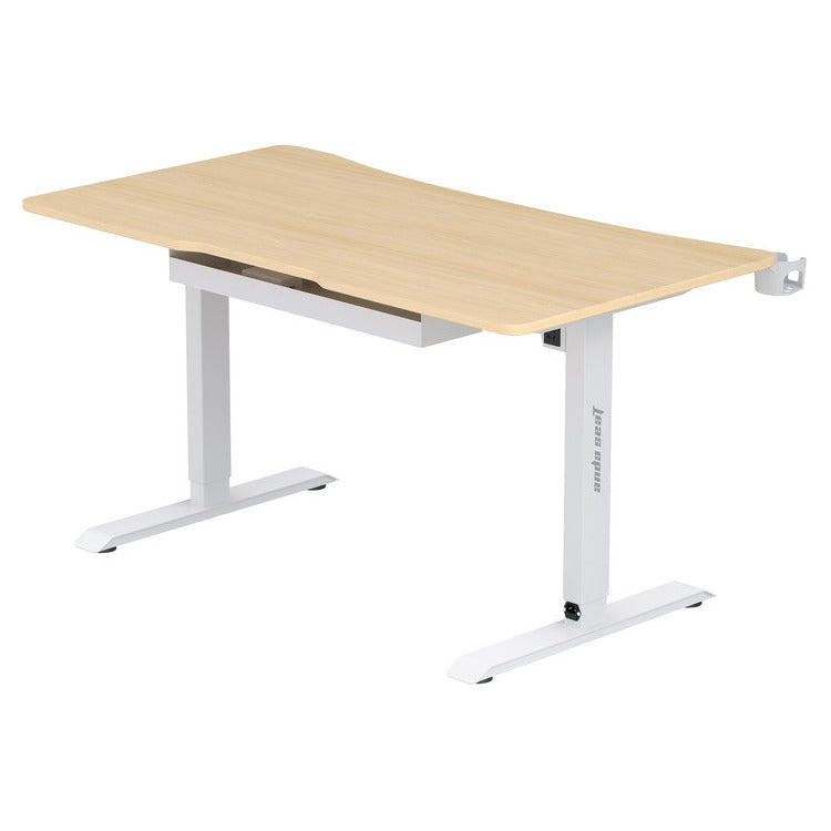 ANDA SEAT DESK XTREME 1.4m, Adjustable Height, Wood top/ White Leg