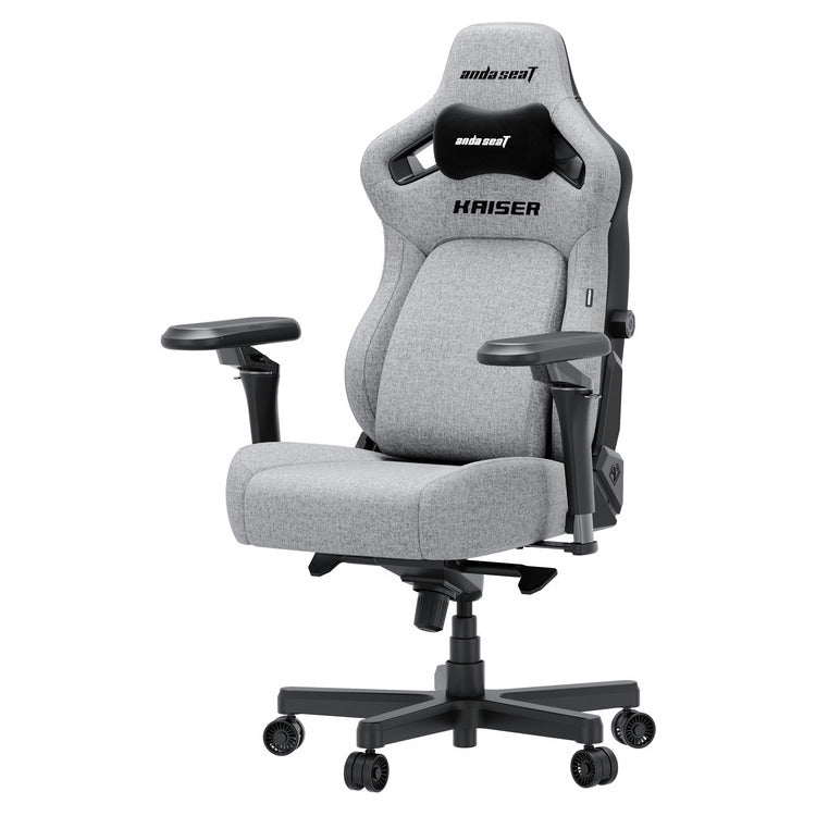 ANDA SEAT Gaming Chair KAISER-4 V2 XL Grey Fabric with 6D Armrest