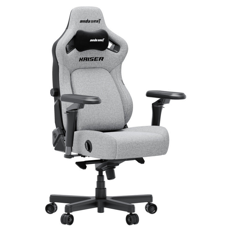 ANDA SEAT Gaming Chair KAISER-4 V2 XL Grey Fabric with 6D Armrest