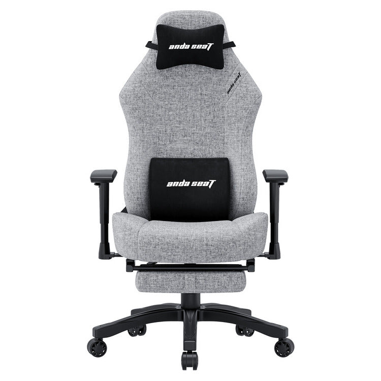 ANDA SEAT Gaming Chair LUNA PRO Grey Fabric w/Footrest