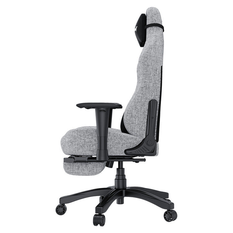 ANDA SEAT Gaming Chair LUNA PRO Grey Fabric w/Footrest