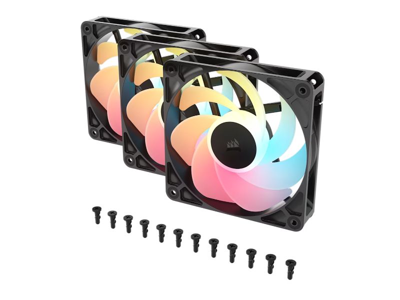CORSAIR Fan RS120-R ARGB (Triple Black)