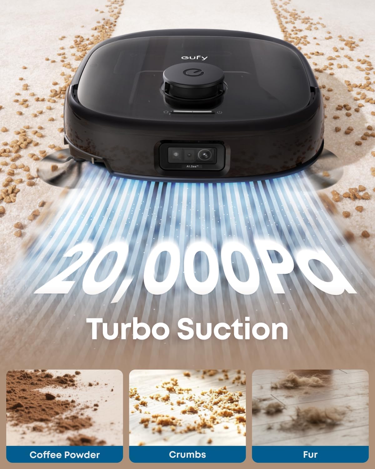 Anker Eufy Robot Vacuum Cleaner E28 Omni with Mop All-In-One