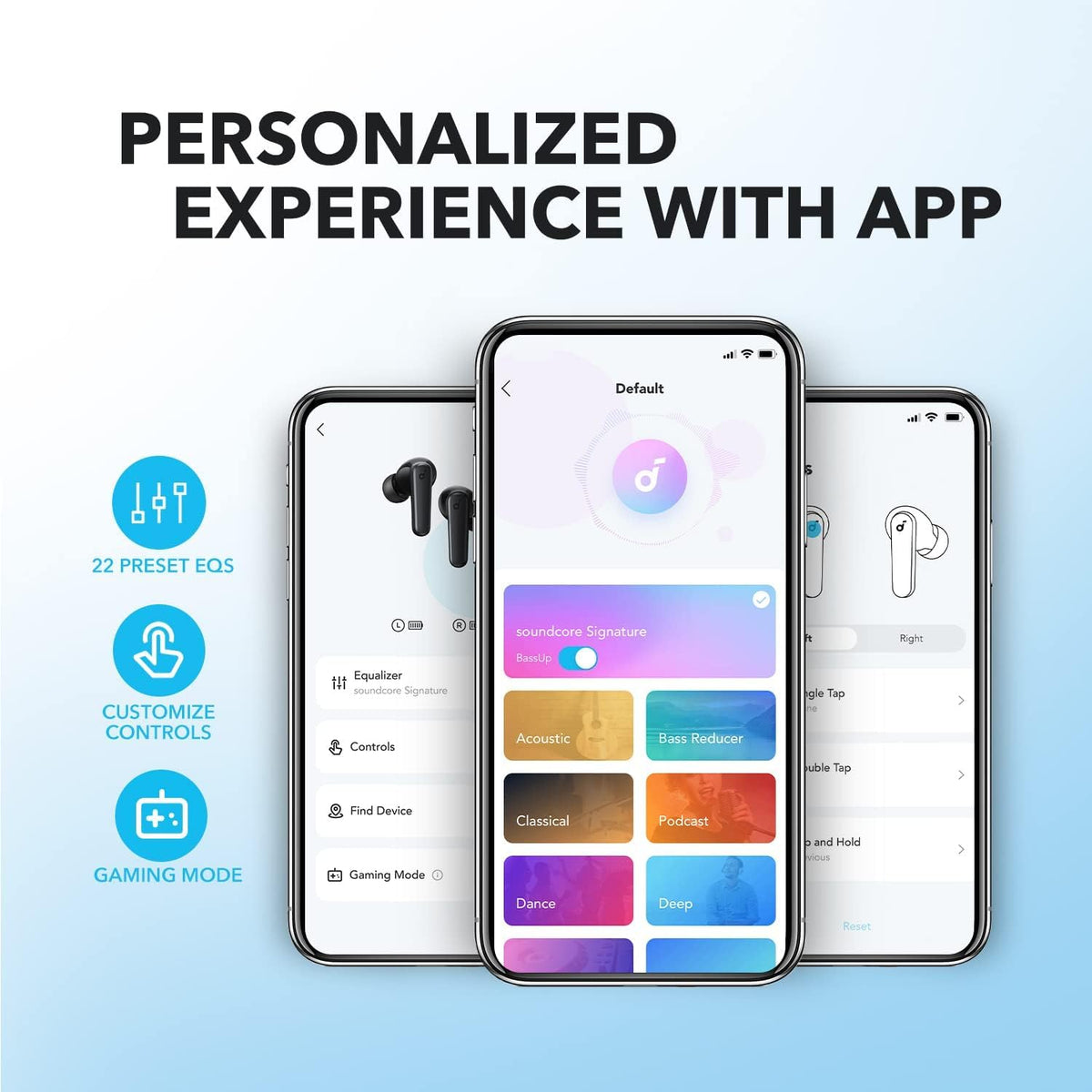 Anker Soundcore Wireless Earphones R50i , 2 Mics for AI Clear Calls, BT5.3, IPX5 White