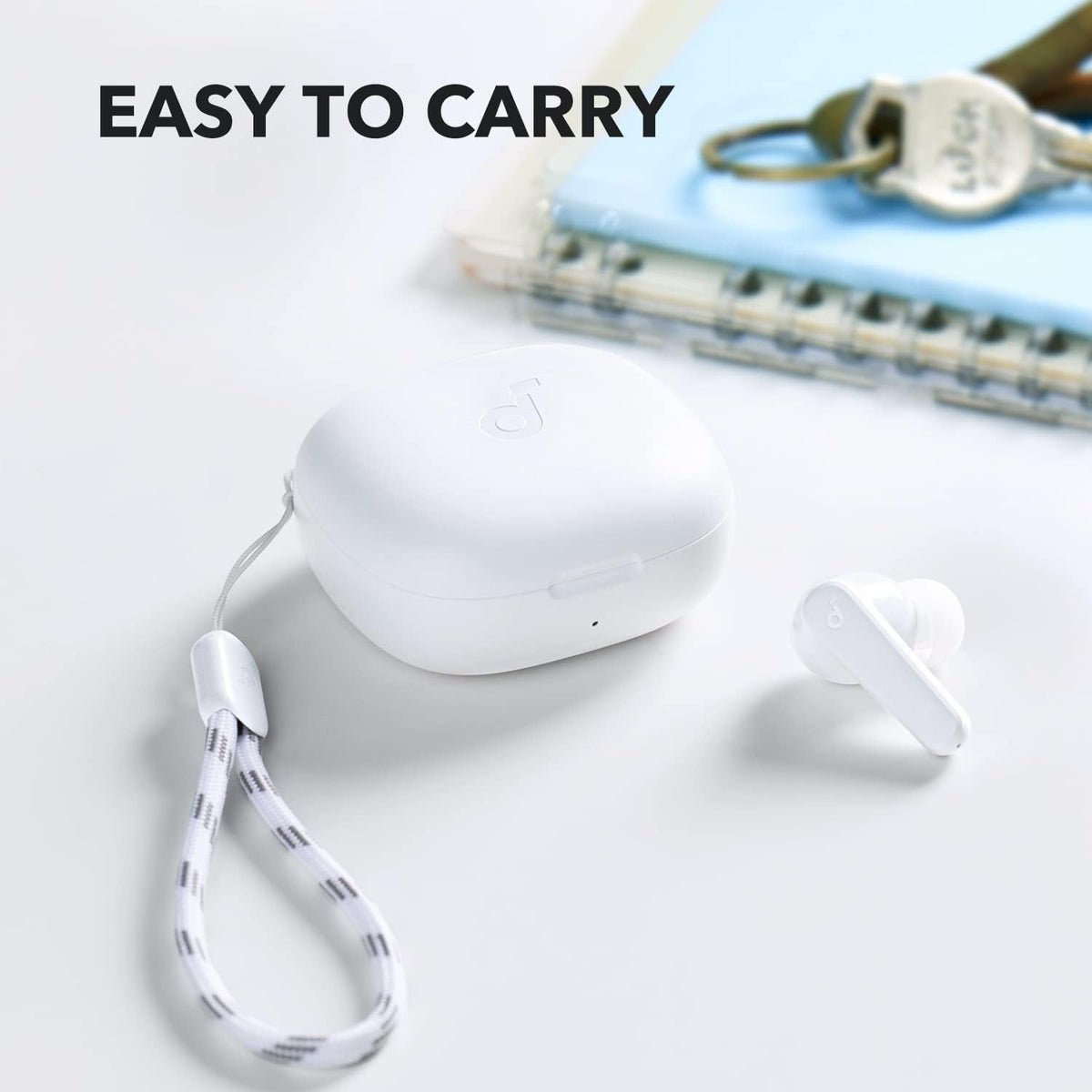 Anker Soundcore Wireless Earphones R50i , 2 Mics for AI Clear Calls, BT5.3, IPX5 White
