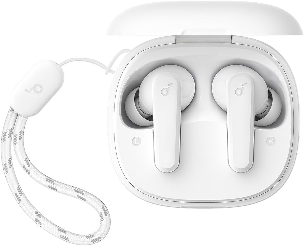 Anker Soundcore Wireless Earphones R50i , 2 Mics for AI Clear Calls, BT5.3, IPX5 White