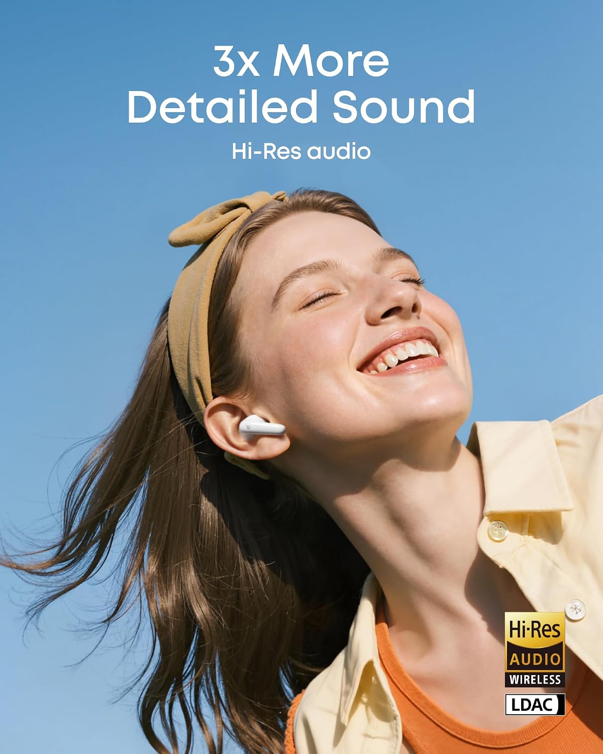 Anker Soundcore Wireless Earphones R60i Adaptive Noise Cancellation, BT5,4, White