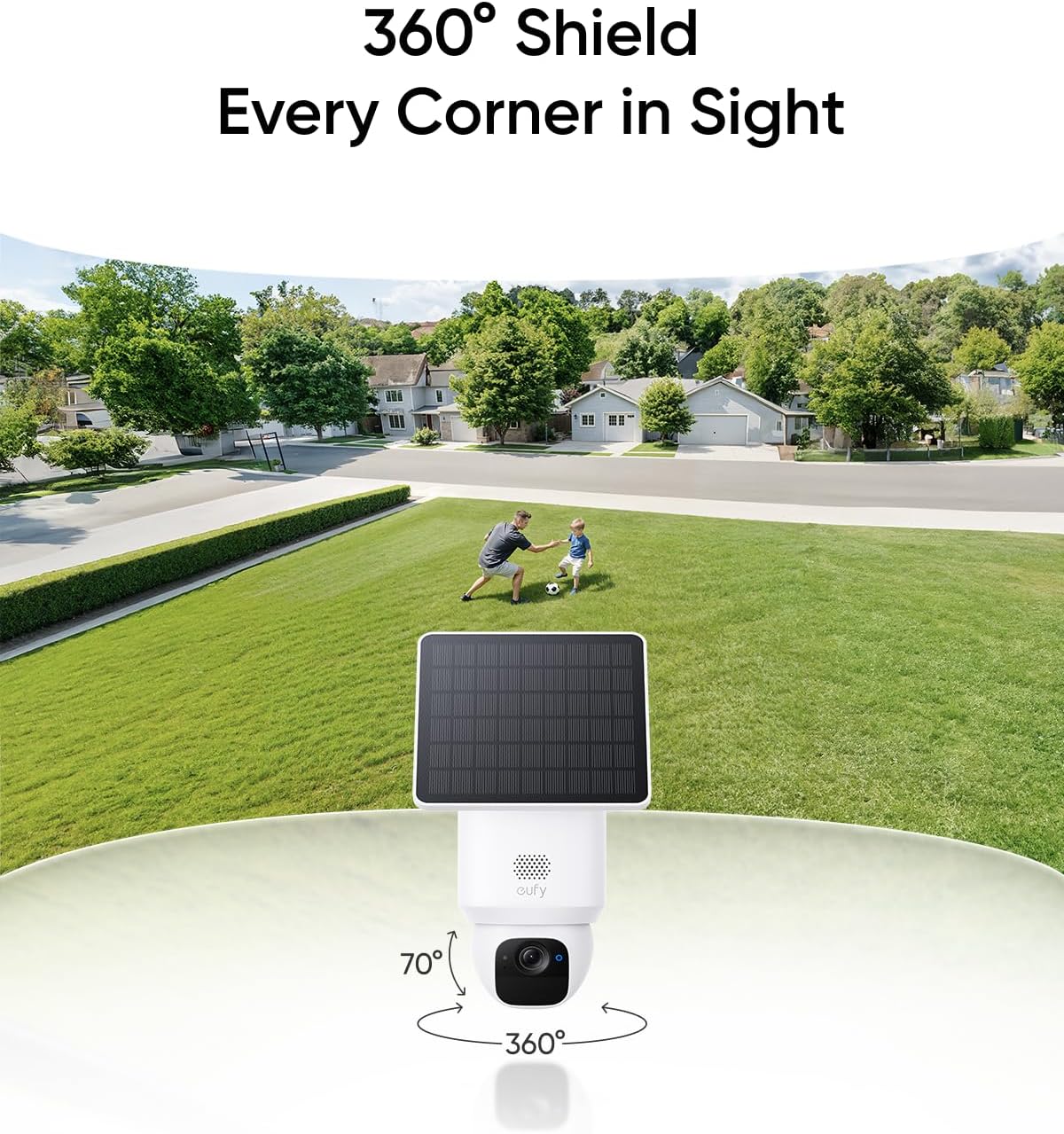 ANKER Eufy Camera SoloCam E30 2K Solar Panel  Pan Tilt
