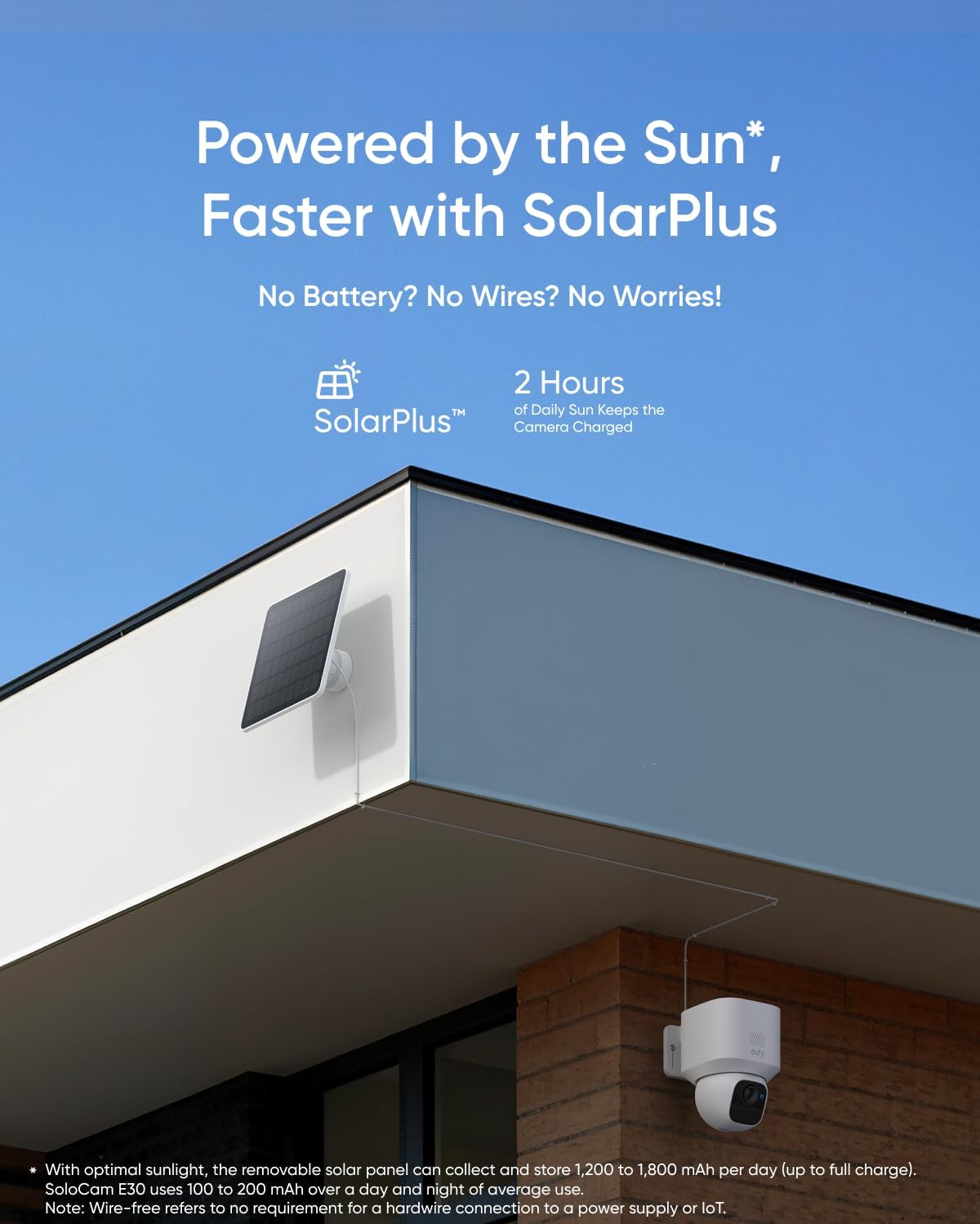 ANKER Eufy Camera SoloCam E30 2K Solar Panel  Pan Tilt