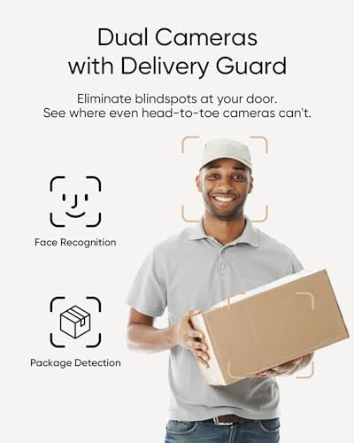 Anker Doorbell E340 with chime, Dual Camera, 2K FHD, Dual Band 2,4/5 GHz
