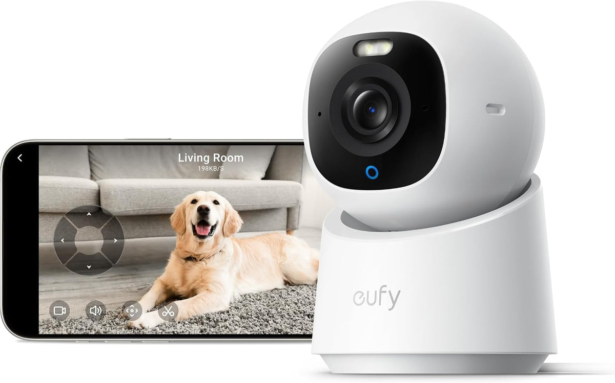Anker Eufy Wifi Camera, E30, 4K, Pan Titl, Indoor,White