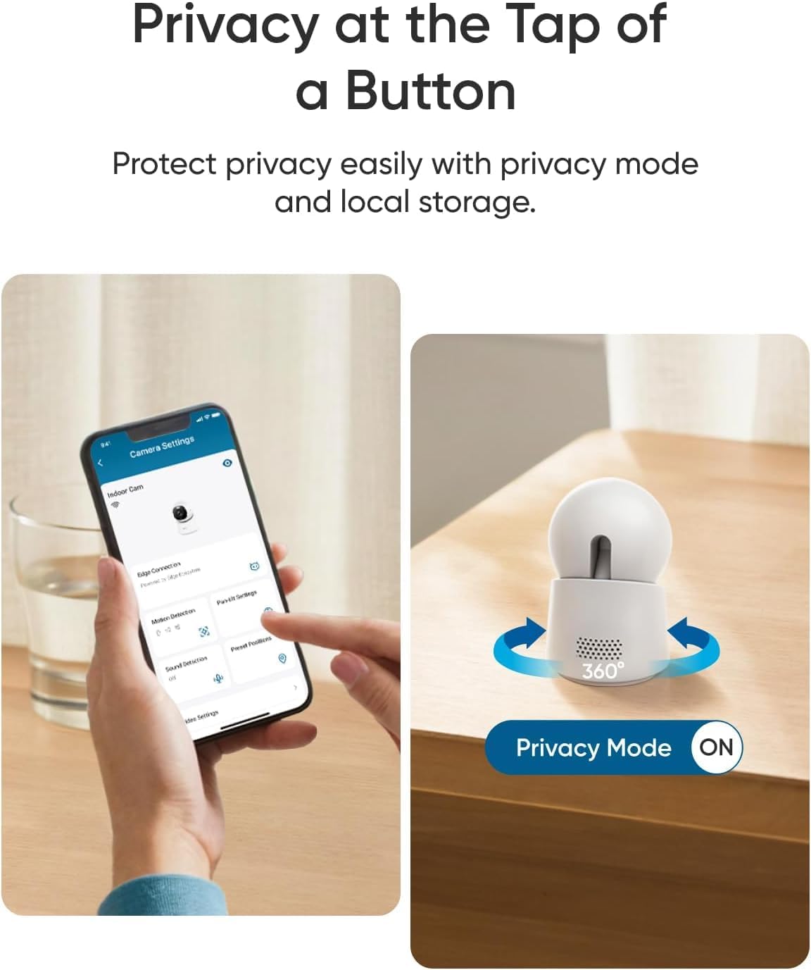 Anker Eufy Wifi Camera, E30, 4K, Pan Titl, Indoor,White