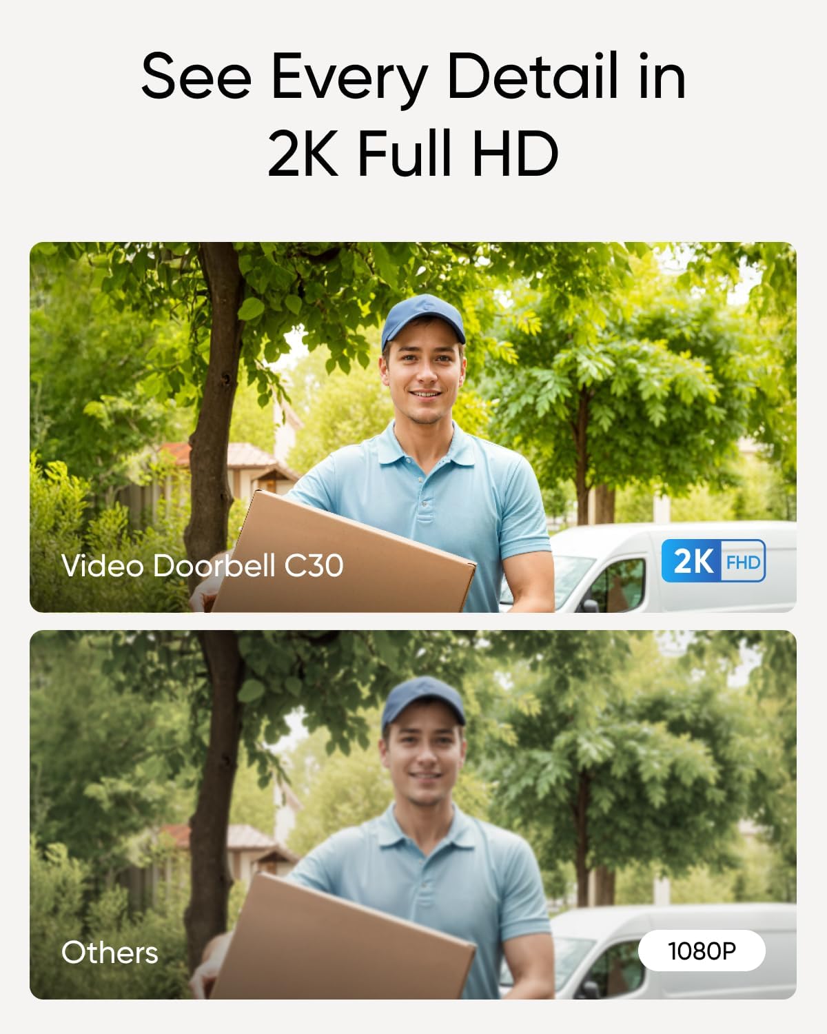 ANKER Eufy Video Doorbell C30 Battery Powered | 2K