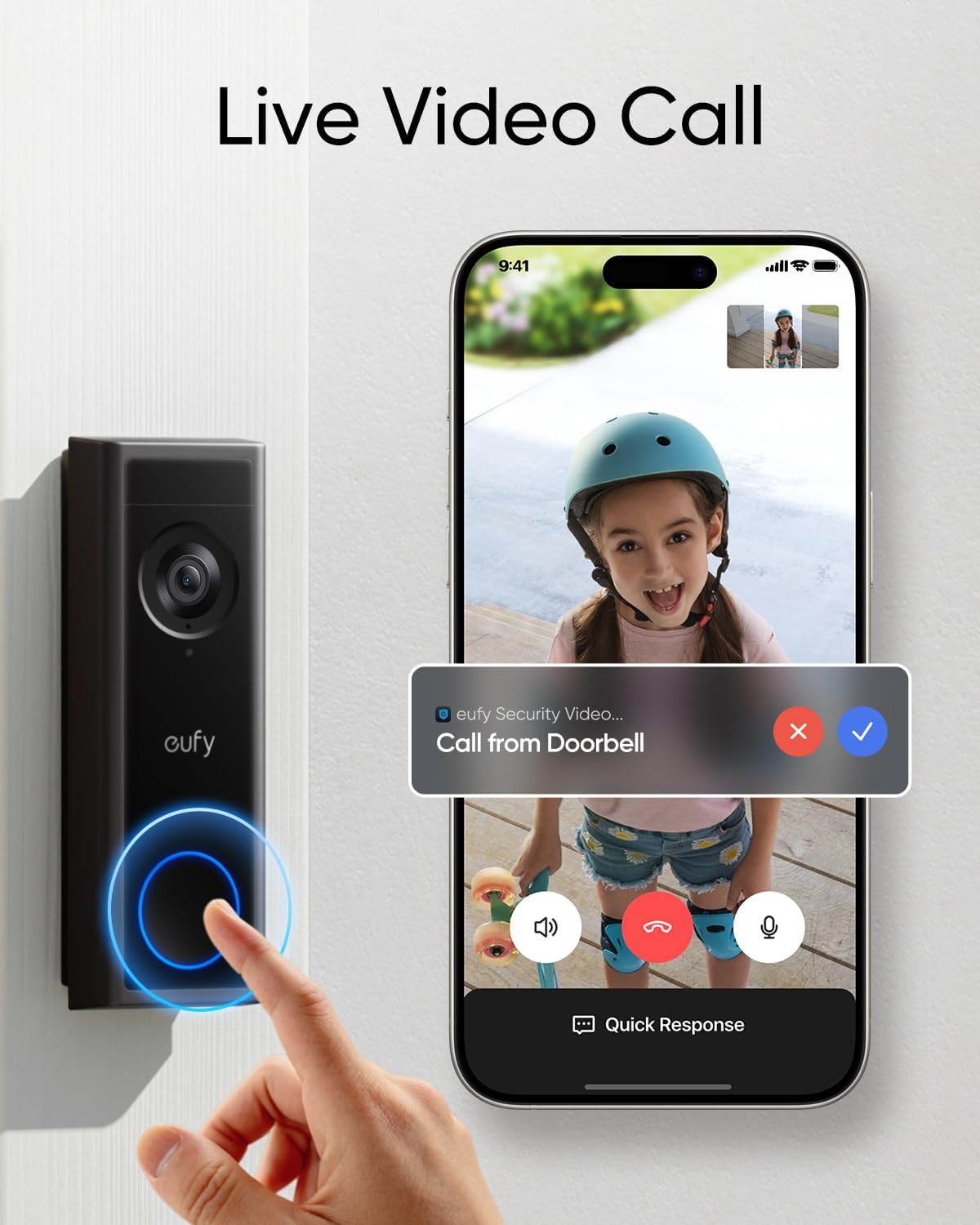 ANKER Eufy Video Doorbell C30 Battery Powered | 2K