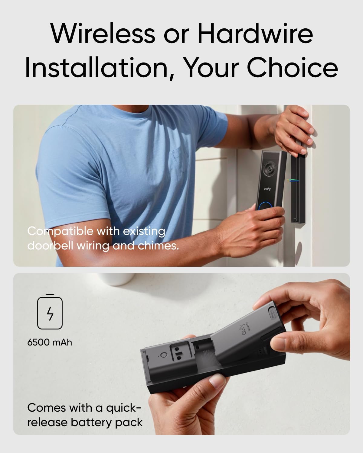 ANKER Eufy Doorbel C31 2K with Battery or Wired