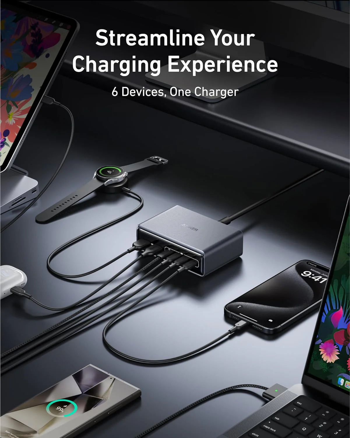 ANKER Desktop Charger Prime 200W 6 Ports
