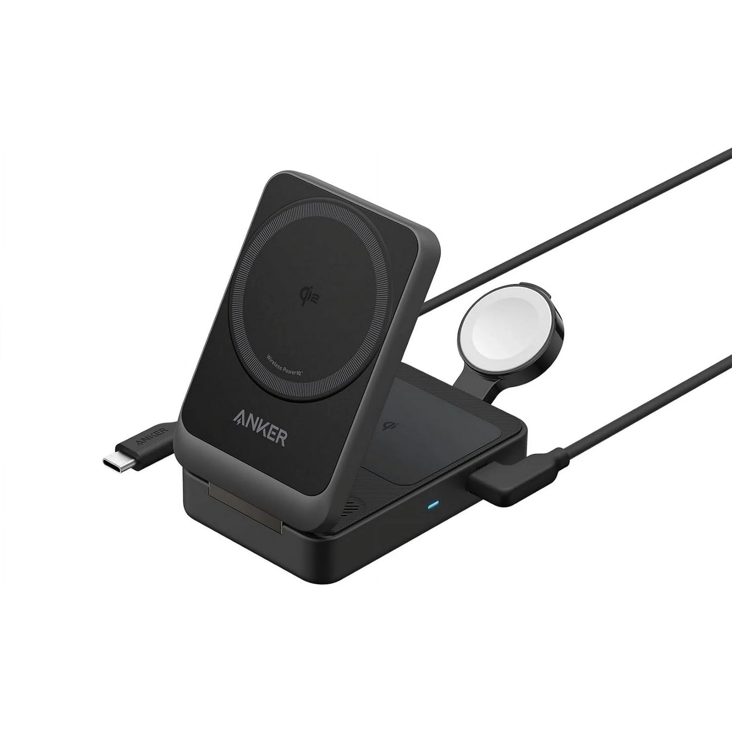 ANKER MagGo 3-in-1 Charging Station Qi2 Certified 15W Black