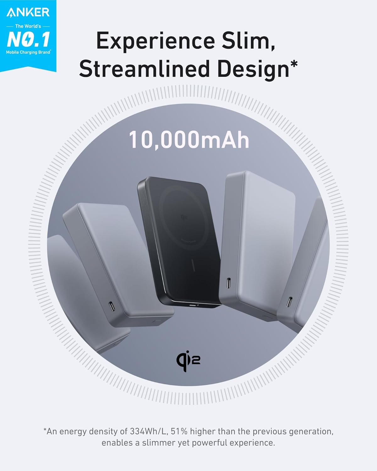 ANKER MagGo Powerbank Ultra Slim 10K 15W
