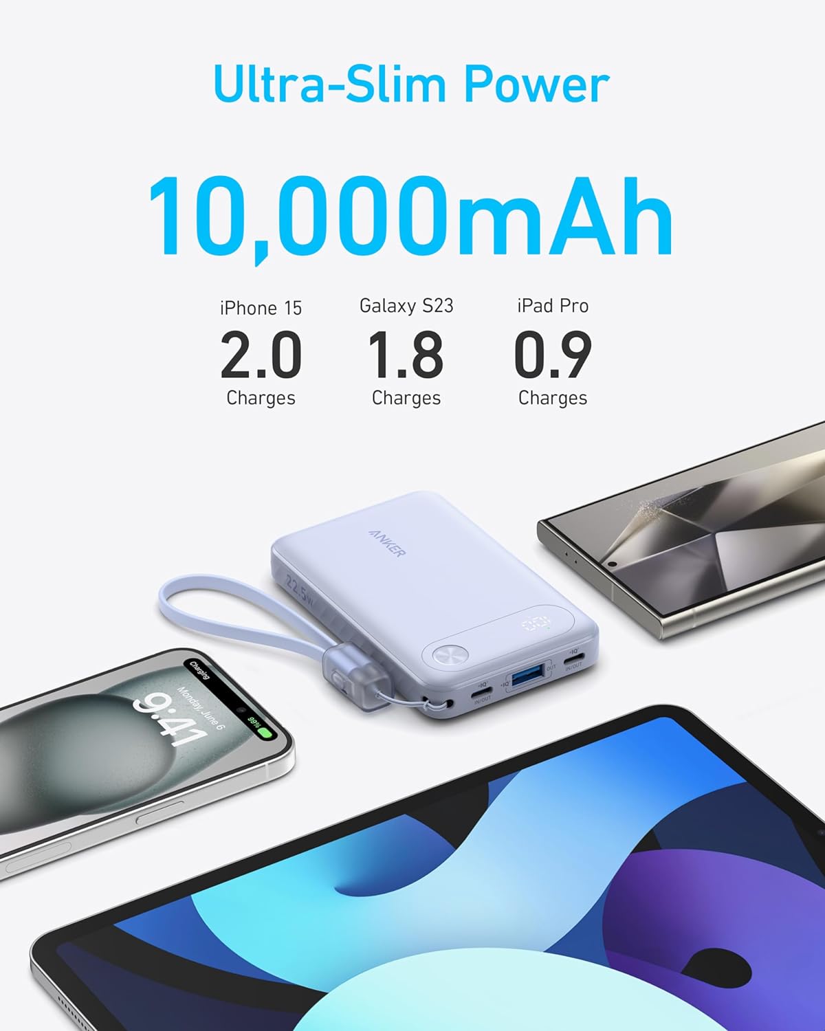 Anker Powerbank 10K 22.5W with USB-C Cable