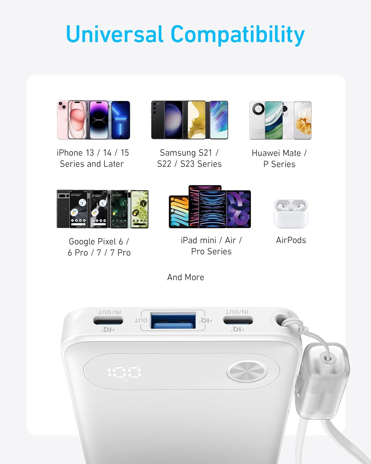 Anker Powerbank 10K 22.5W with USB-C Cable