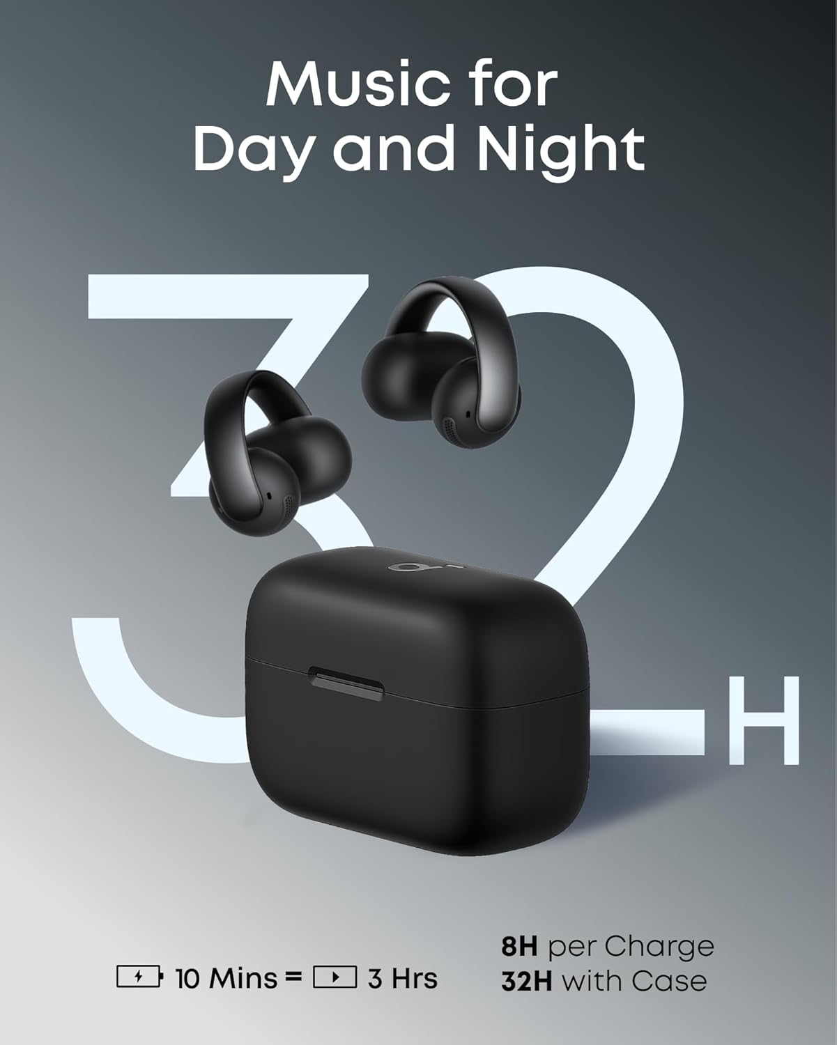 ANKER Soundcore BT earphones AeroClip Open Ear Black