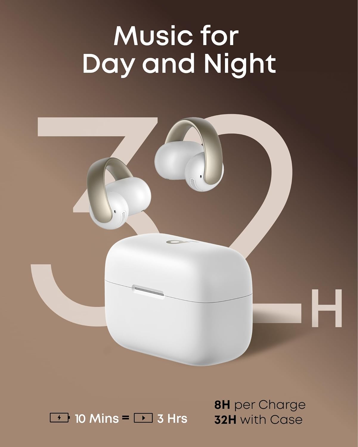 ANKER Soundcore BT earphones AeroClip Open Ear White