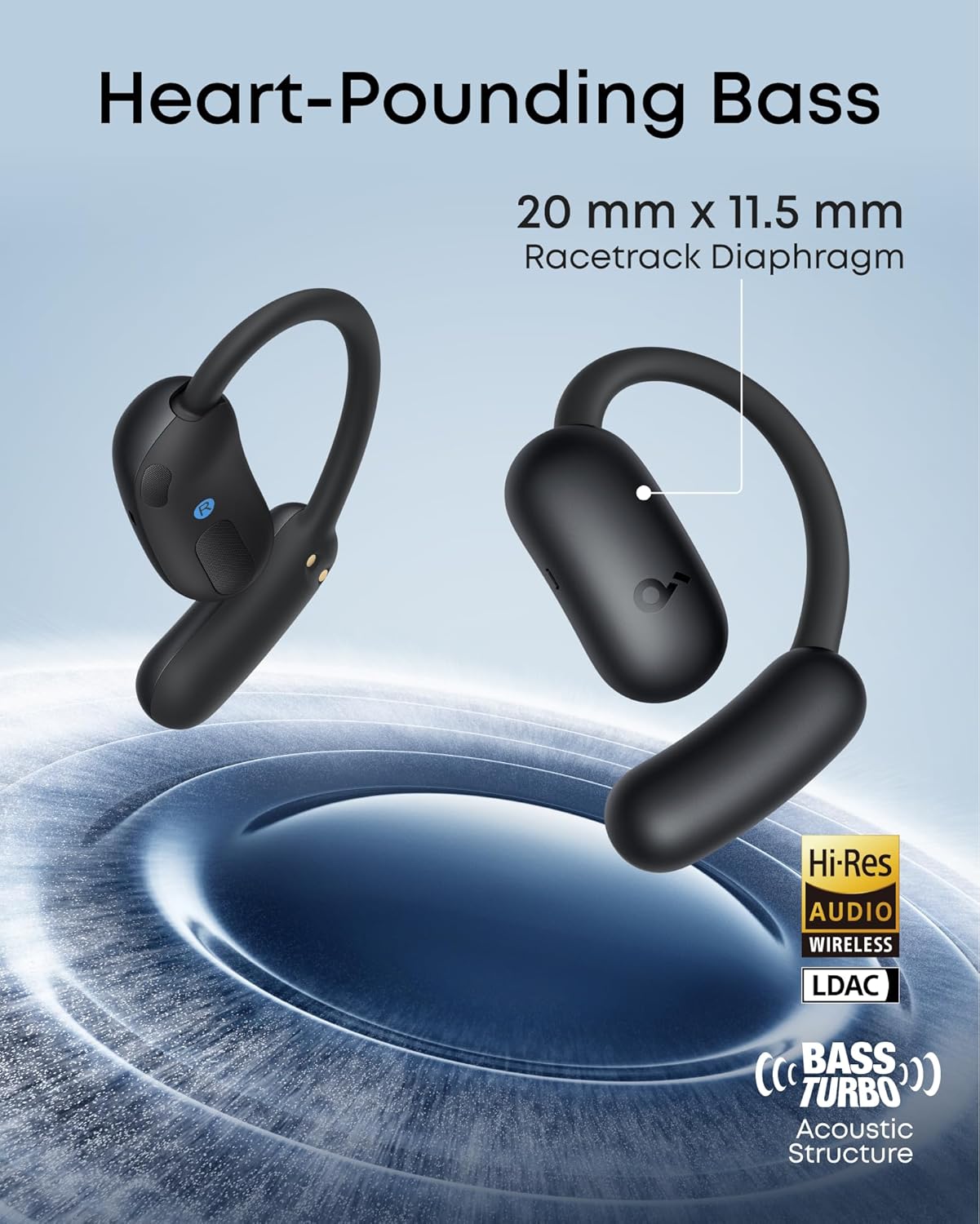 ANKER Soundcore BT Earphones AEROFIT 2 Open Ear Black