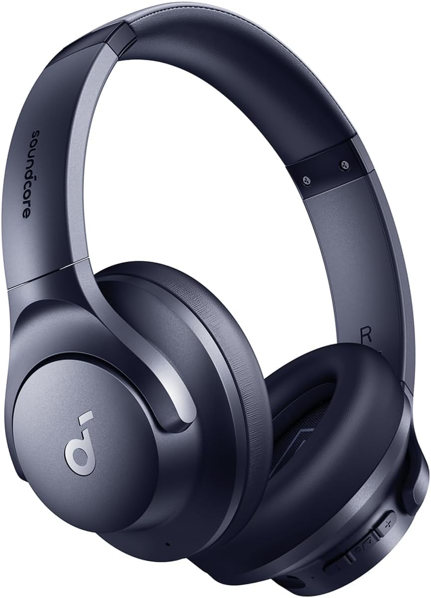 Anker Soundcore Wireless Headphones Q20i, Hybrid Active Noise Cancellation Blue