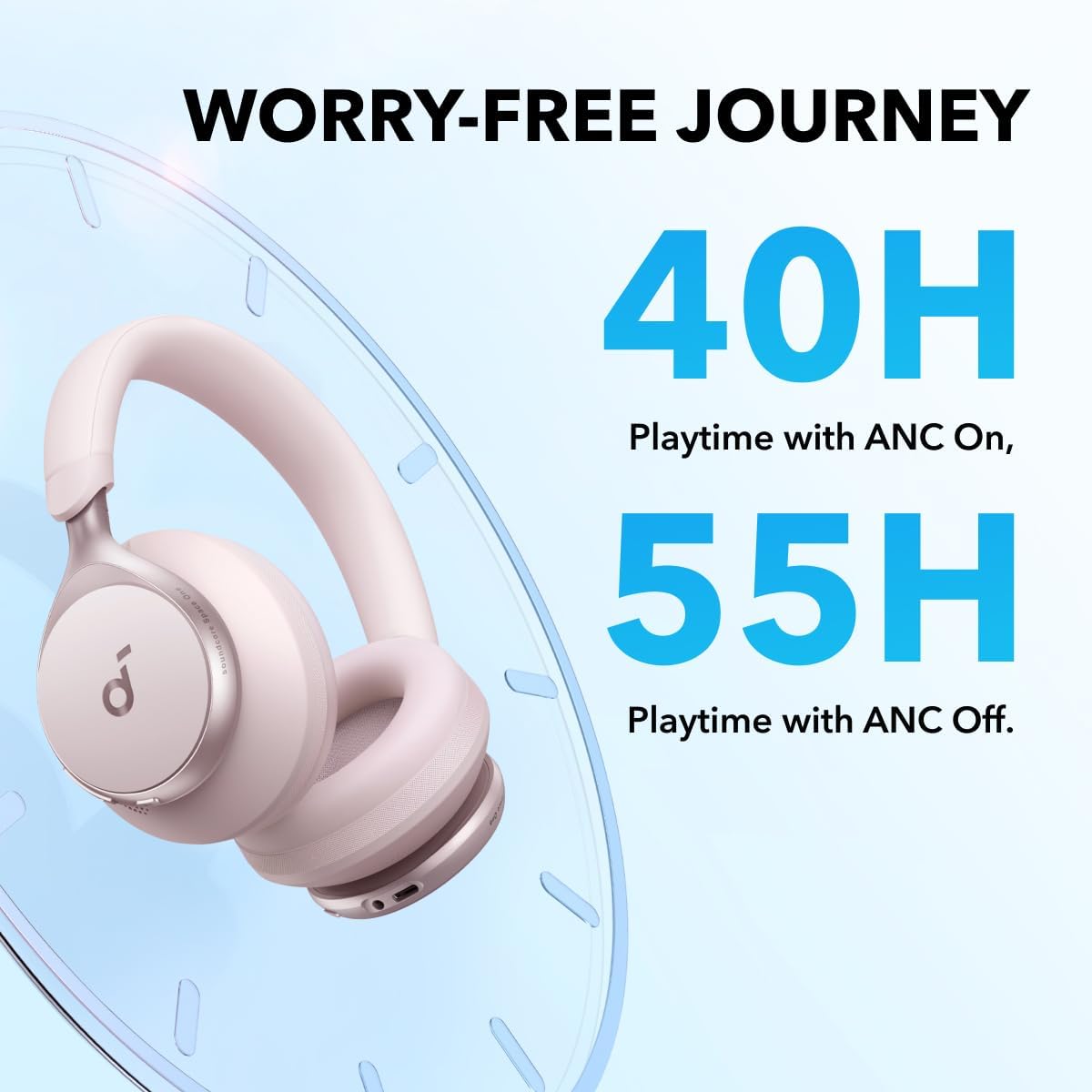 ANKER Headphone Space One Pink